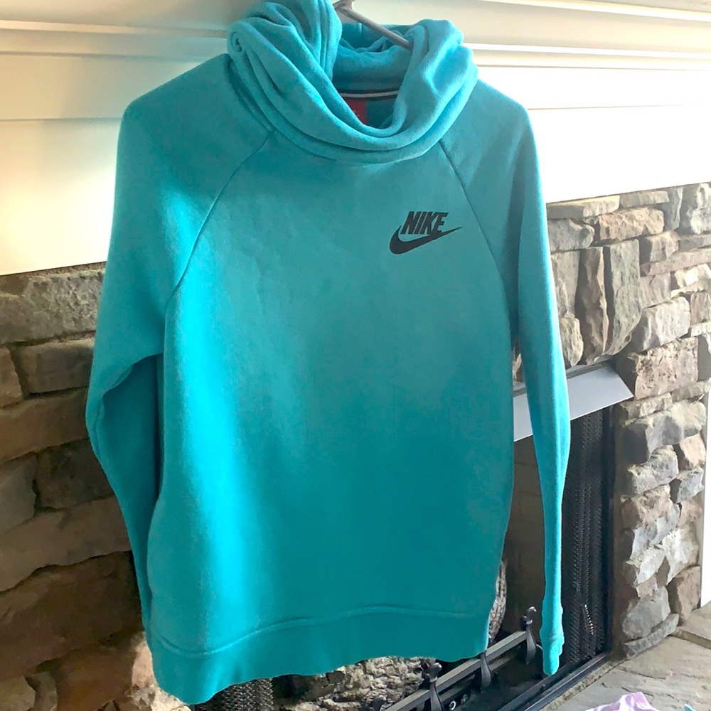 Blue NIKE sweatshirt with neck